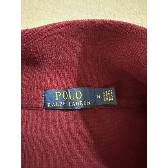 Polo Ralph Lauren Cotton Quarter-Zip Sweater sz Medium - Picture 4 of 5